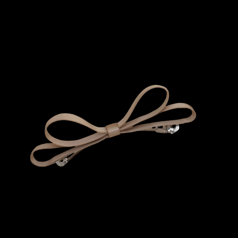 French Bow Hair Clip - Minimalist Snap Clip (4 Colors)
