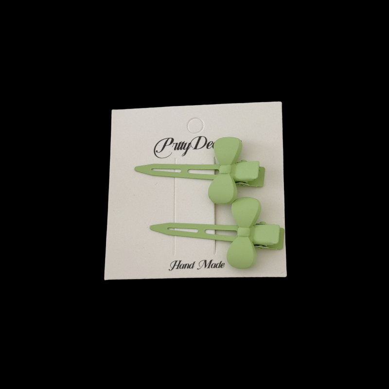 [K-Beauty] Pastel Snap Clips - 8 Color Milkshake Duo Set