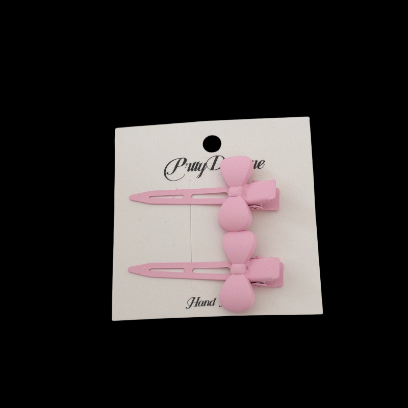 [K-Beauty] Pastel Snap Clips - 8 Color Milkshake Duo Set
