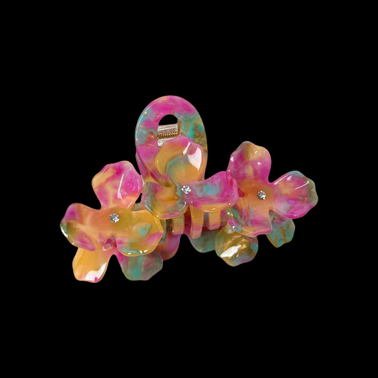 3D Flower Claw Hair Clip