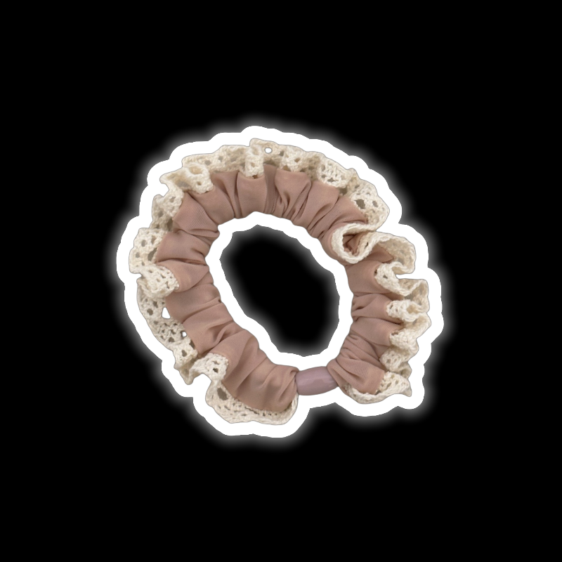 Chanel-Style Lace Hair Tie (4 Colors)