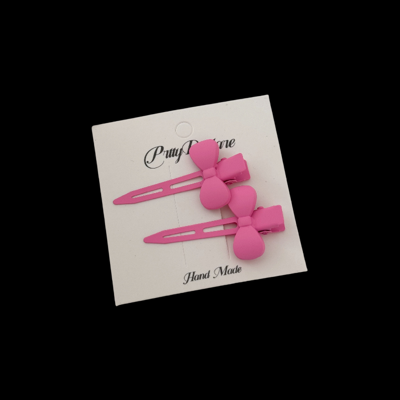 [K-Beauty] Pastel Snap Clips - 8 Color Milkshake Duo Set