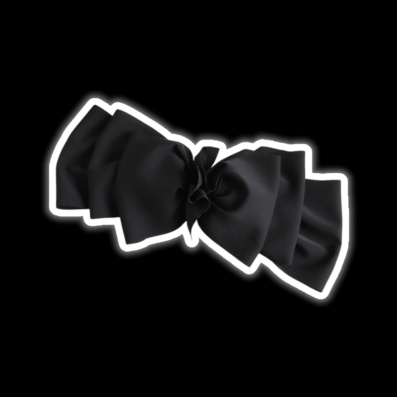 Checkered Bow Hair Clip - Oversized Spring Clip (2 Styles)