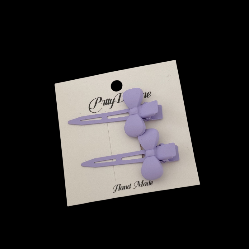 [K-Beauty] Pastel Snap Clips - 8 Color Milkshake Duo Set